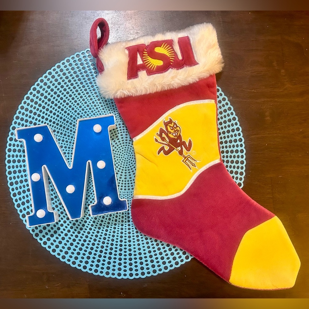 Arizona State University (ASU) Christmas Stocking; Pre-